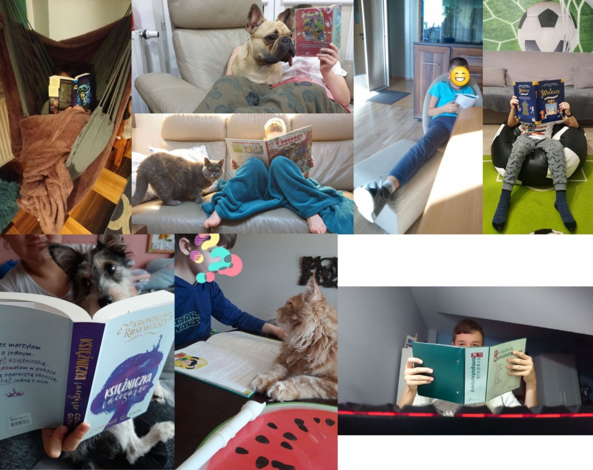 Zdjęcie uczniów Noc Bibliotek